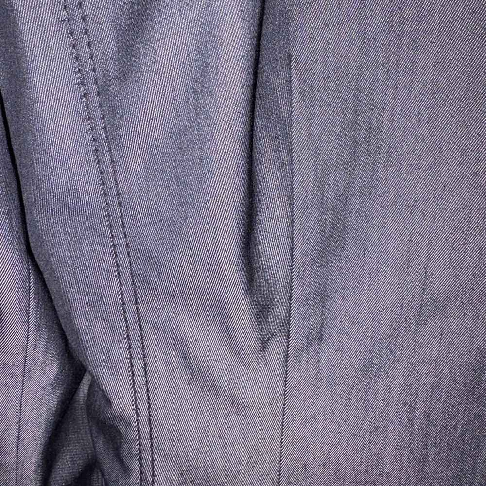 Elie Tahari Denim Blue Wool-Blend Pant Suit | Sz 14 Blazer / 12 Pants - Picture 7 of 14